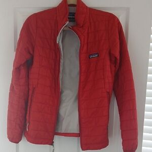 Patagonia Womens Vibrant Red Puffer Jacket